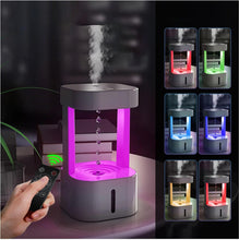 Gravity Water Droplets Air Humidifier with 7-Color Night Light